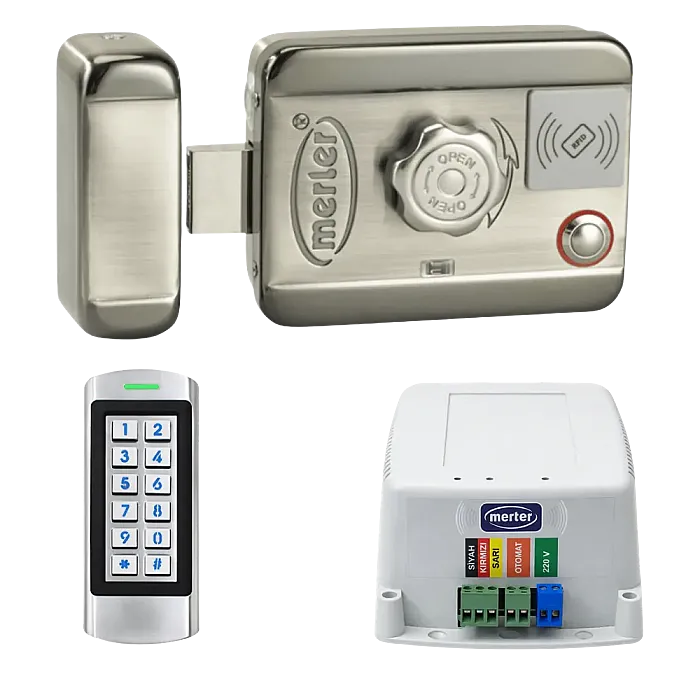 RFID Şifreli Kapı Kilidi | MAK3 + SK10 Apartman Seti - 1