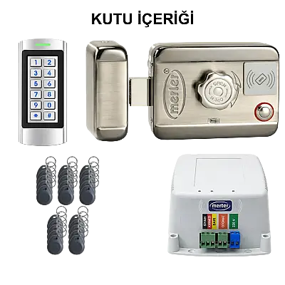 RFID Şifreli Kapı Kilidi | MAK3 + SK10 Apartman Seti - 5