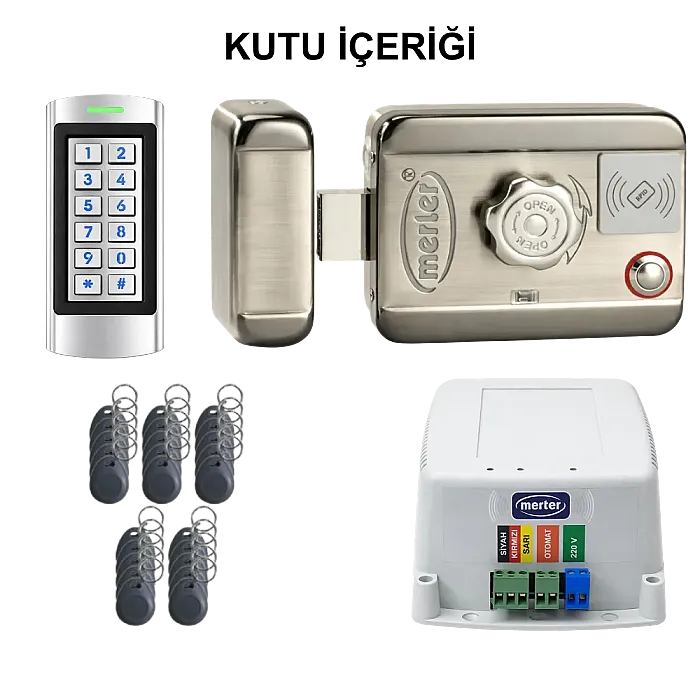 RFID Şifreli Kapı Kilidi | MAK3 + SK10 Apartman Seti - 5