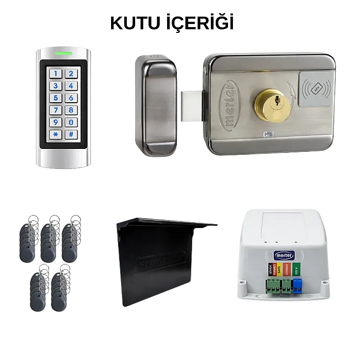 MAK3B + SK10 Şifreli Bahçe Kapısı Kilidi Seti  - 6